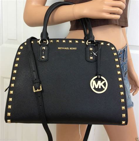 gold aliigator and black michael kors purse|Michael Kors handbags sale.